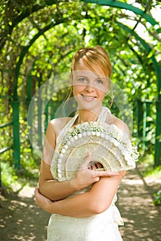 Smiling redhead girl