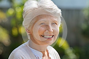 Smiling senior woman