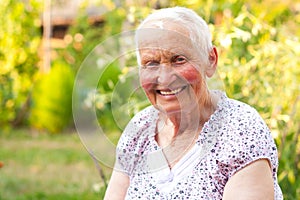 Smiling senior woman