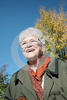 Smiling senior woman