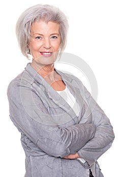 Smiling senior woman