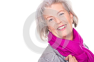 Smiling senior woman