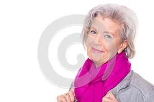 Smiling senior woman