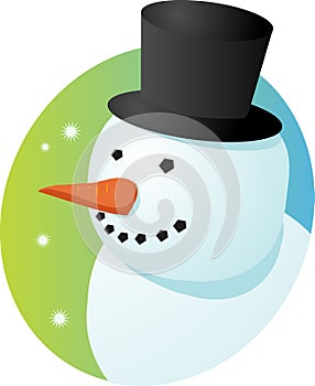 Smiling snowman