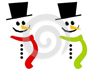 Smiling Snowman Clip Art 3