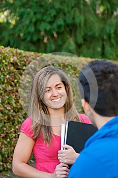 Smiling Student discussion