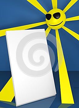 Smiling sun billboard