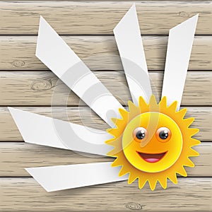 Smiling Sun Cutting Banners