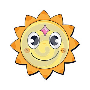 smiling sun design