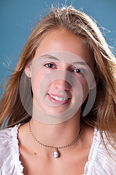 Smiling teen girl