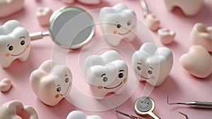 The smiling tooth models..AI generated image