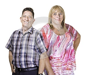 Smiling Transgender Man and Woman