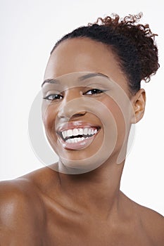 Smiling Woman With Perfect Skin