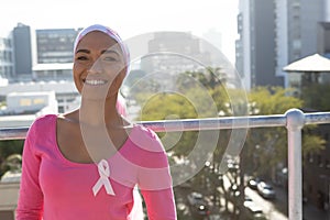 Smiling women with cancer