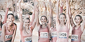 Ženy běh prsa rakovina povědomí 