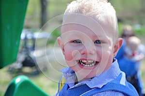 Smiling young boy