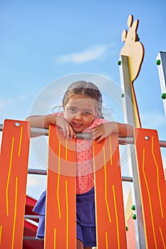 Smiling Young Girl at Play