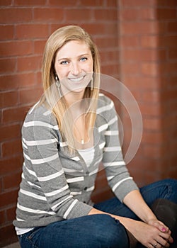 Smiling young woman