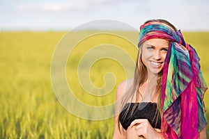 Smiling young woman