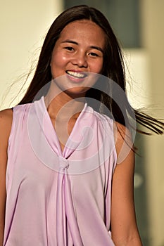 Smiling Youthful Minority Female