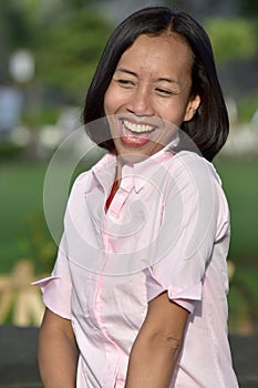 Smiling Youthful Minority Female