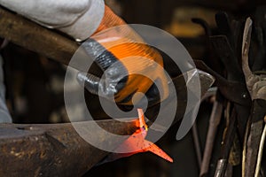 Smith forging hot iron