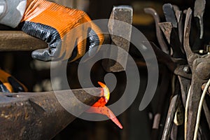 Smith forging hot iron