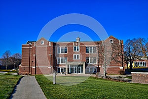 Smith hall historic building at Buena Vista University in Storm Lake Iowa photo