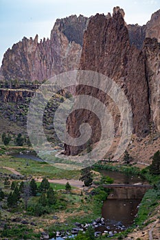 Smith Rock State Park, Central Oregon, America, USA.