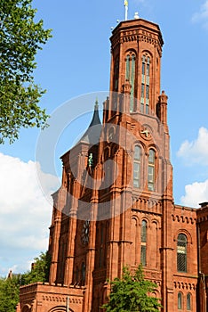 Smithsonian Castle in Washington DC, USA