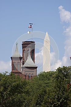 Smithsonian Castle and Washington Monument