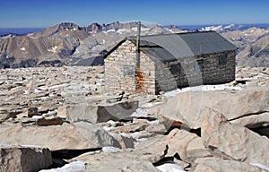 Smithsonian Hut on Summit of Mount Whitney