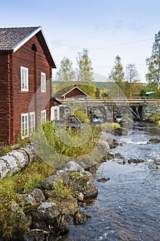 Smithy at small river Sweden photo