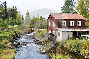 Smithy at small river Sweden photo