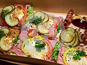 Smoerrebroed Danish open faced sandwiches