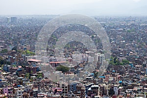 Smog over Kathmandu Nepal