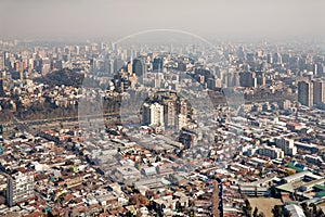 Smog over Santiago, Chile