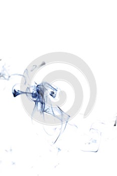 Smoke abstract. Blur black smoke, abstract fog or steam mist cloud isolated on white background. For overlay in