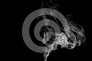 Smoke Against a Black Background