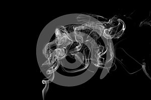 Smoke Against a Black Background