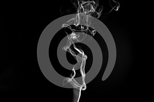 Smoke Against a Black Background