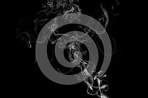 Smoke Against a Black Background