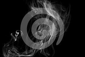 Smoke Against a Black Background