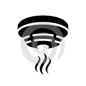 Smoke alarm detector pictogram