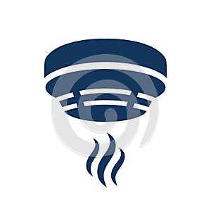 Smoke alarm vector icon