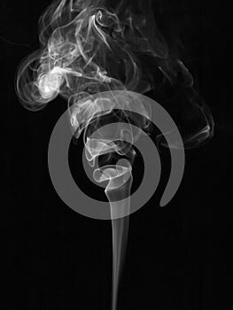 Smoke on black background