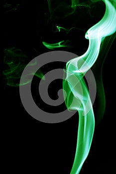 Smoke on black background