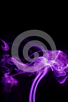 Smoke on black background