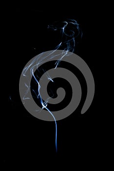 Smoke black background. Blur abstract fog, white smoke or steam mist cloud isolated on black background. Steam flow in