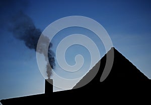 Smoke from chimney